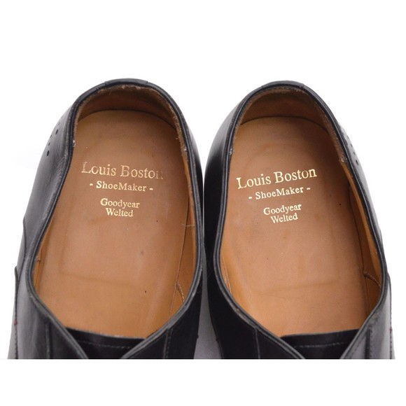 Men Louis Boston Black Chisel Toe Derby Oxfords 11 D main image 7